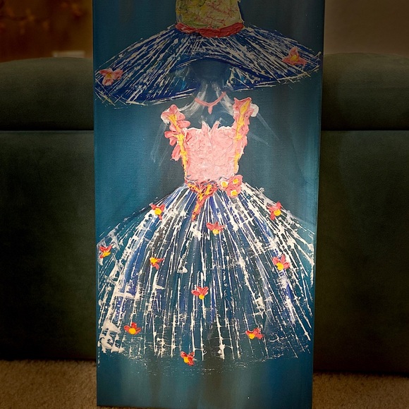 Abstract girl painting